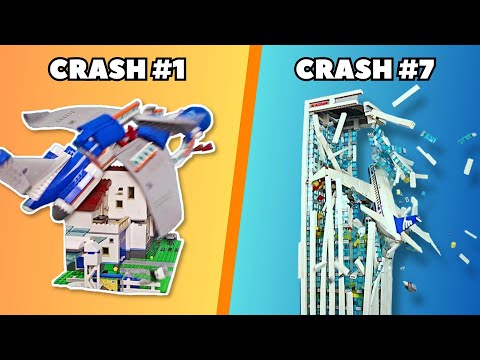 LEGO PLANE CRASHES 🛫✈ | Slow Motion