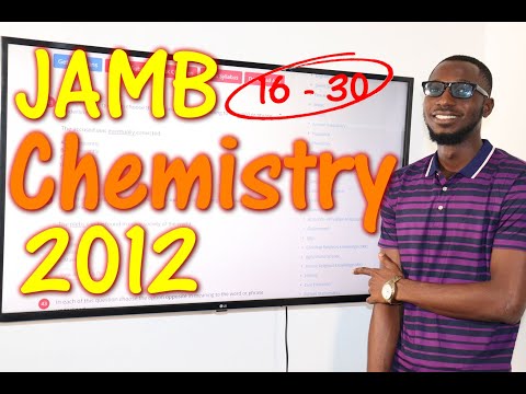 JAMB CBT Chemistry 2012 Past Questions 16 - 30