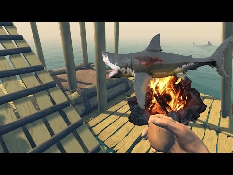 ЖАРЮ АКУЛУ НА КОСТРЕ В ОТКРЫТОМ ОКЕАНЕ! RAFT #2