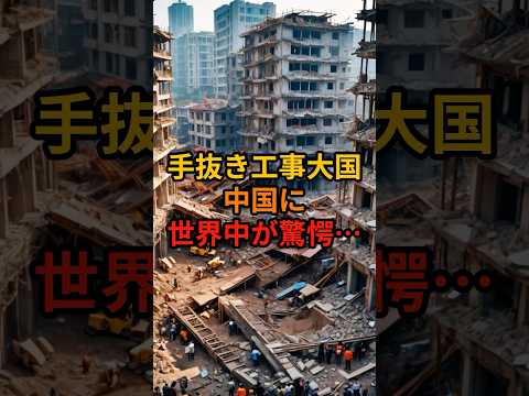 手抜き工事大国中国に世界中が驚愕…