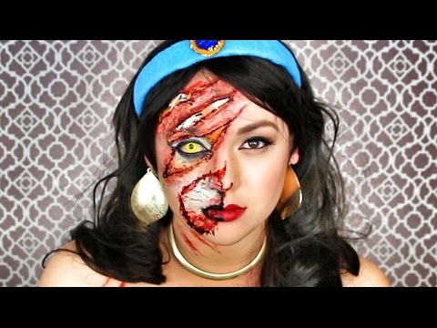 DISNEY'S JASMINE EYE OF THE TIGER MAKEUP TUTORIAL! - YouTube