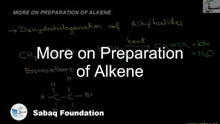 More on Preparation of Alkene