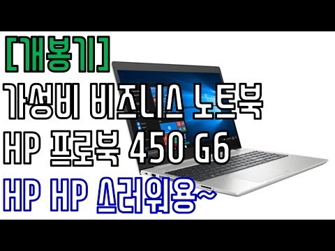 (KOREAN) [개봉기] 가성비 좋은 비즈니스 노트북! - HP Probook 450 G6