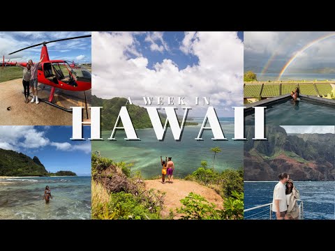 a week in Hawaii vlog! *Helicopter Ride, Sailboat, Na Pali Coast, Hikes, 1 Hotel Hanalei Bay*