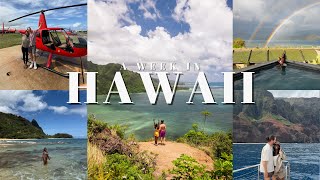 a week in Hawaii vlog! *Helicopter Ride, Sailboat, Na Pali Coast, Hikes, 1 Hotel Hanalei Bay*