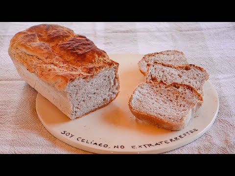 🟩 Fácil PAN de molde SIN huevos ni leche [100% sin gluten sin TACC]