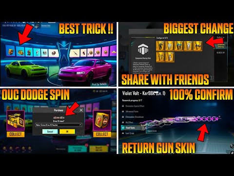 0Uc Dodge Spin in Bgmi | Share Your Ultimate Set & Upgrade Skin With Your Friends