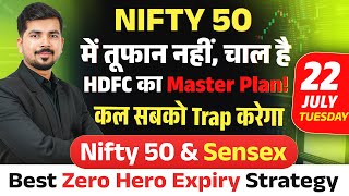 Nifty 50 Prediction and Bank Nifty Sensex Analysis for | 22 July 2025 | Market Prediction