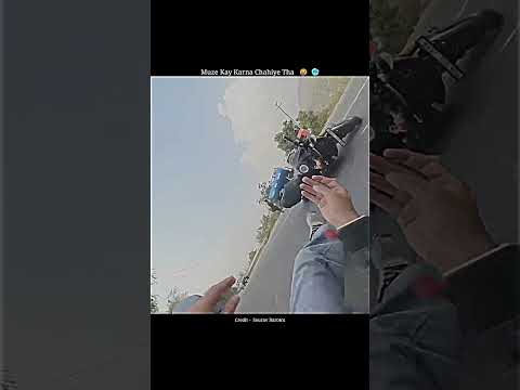 Ab Bolo Kay Karna Tha Live Crash 🥺🥶 #motovlog #viral #ytshorts #crash #bikecrashing #sad #reels #new