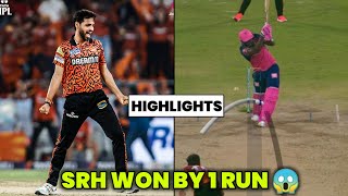 Watch : Last over thriller of Srh Vs RR match | Srh won by 1 run | Powell lbw by Bhuvneshwar kumar
