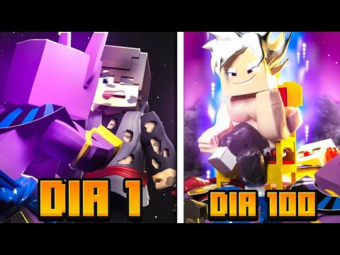 PASSEI 100 DIAS LUTANDO CONTRA DEUSES DA DESTRUIÇÃO 𝗡𝗢 DRAGON BLOCK C !! ‹ Ine ›