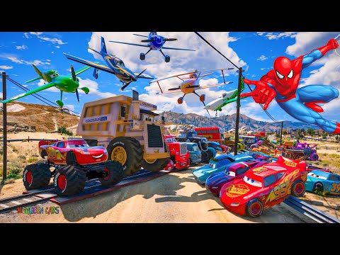 GTA V SPIDER-MAN 2, FIVE NIGHTS AT FREDDY'S, POPPY PLAYTIME CHAPTER 3 Join in Epic New Stunt Racing