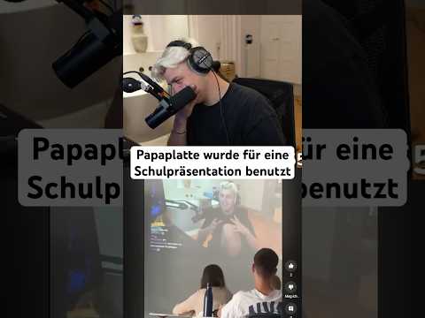 Papaplatte wurde als Outro für eine Schulpräsentation benutzt #papaplatte