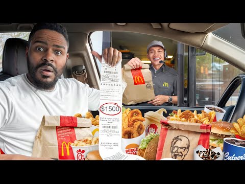 I Ordered EVERYTHING The Person In Front Of Me Ordered for 24hrs!