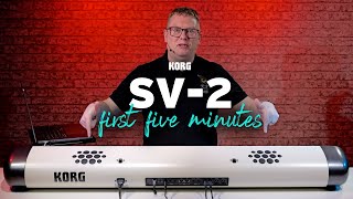 Korg SV-2 - First five minutes with Luke from Korg