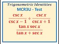 Mastering Trigonometric Identities with Fractions