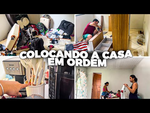 ORGANIZANDO NOSSA CASA TEMPORÁRIA NO BRASIL! 🏡🇧🇷