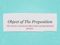 Identifying Prepositional Phrases and Objects