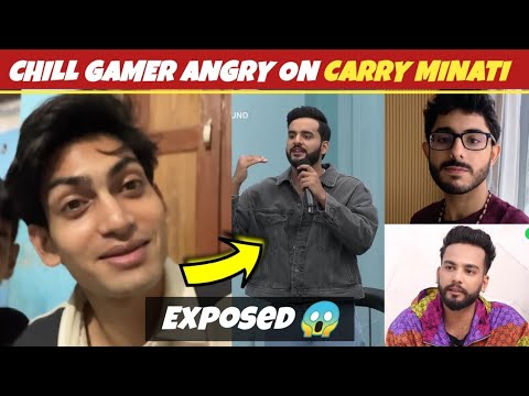 Chill gamer angry on Carry Minati 😱 | Chill gamer react on Fukra lnsaan , Elvish Yadav...