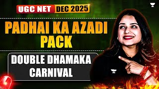 UGC NET Dec 2025 Preparation | Padhai Ka Azadi Pack | Double Dhamaka | By Toshiba Mam