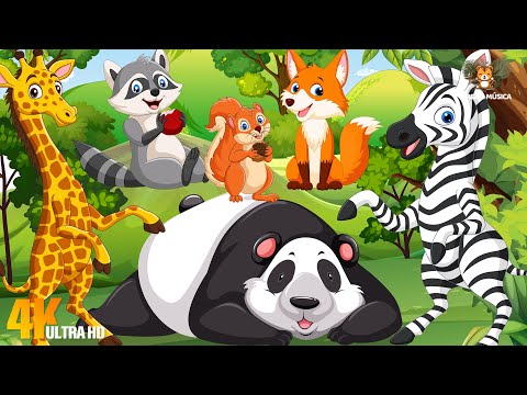 Compilation of Adorable Animals: Giraffe, Zebra, Panda, Fox, Hen, Monkey - Animal Videos