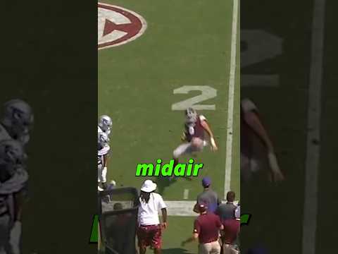 Bro really did a FULL 360 midair 😵‍💫🔥 #mississippistate #whathappened #cfb