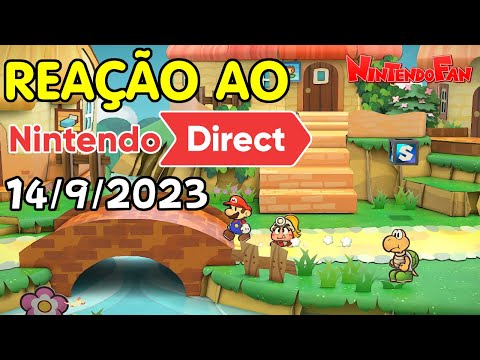 Reação ao Nintendo Direct de 14/9/2023 (Paper Mario, Princess Peach Showtime, F-Zero 99 e Mais)