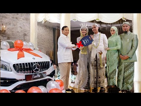 Pak Prabowo Kasih Hadiah Mobil Di Pernikahan Al Ghazali Dan Alyssa Daguise