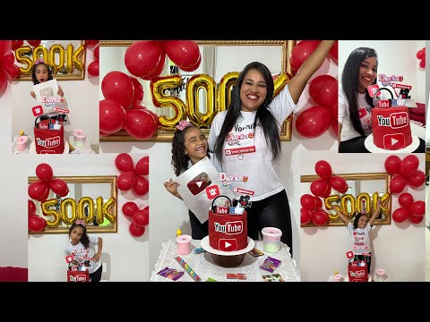 Batemos 500k nossa festa de comemoração #shorts