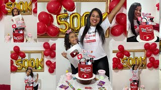 Batemos 500k nossa festa de comemoração #shorts