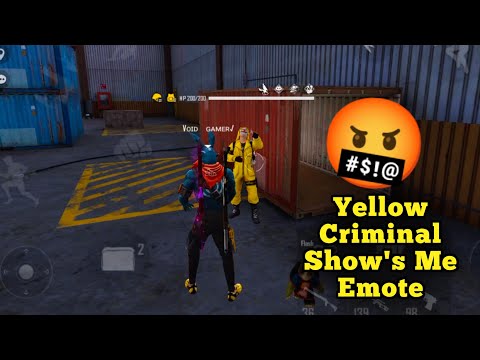 Yellow Criminal Show's Me Emote And I Take Revenge || Void Gamer #shorts #freefireshorts