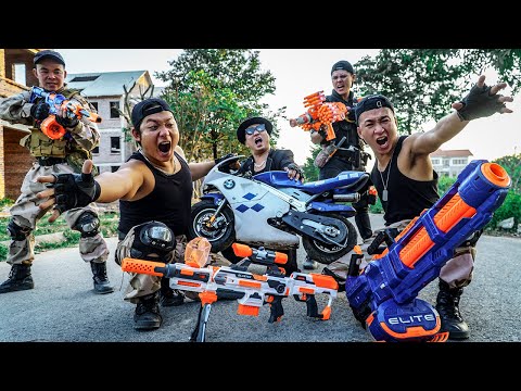 Nerf Guns War : S.W.A.T Nerf Guns Catch the robber! SWAT Team's Nerf mission is a success!