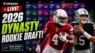 LIVE 2026 Rookie Draft for Dynasty Fantasy Football | REAL Draft + Pick-by-Pick Analysis 🔥