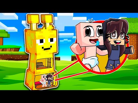 ¡CONSTRUIMOS UNA CASA DENTRO DE UN SPRUNKI! 😱 NOOBSI Y BEBENOOB VS SPRUNKIS