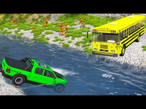 Cars vs Deep Water #2 -  BeamNG Drive Challenge Ends in Total Destruction!