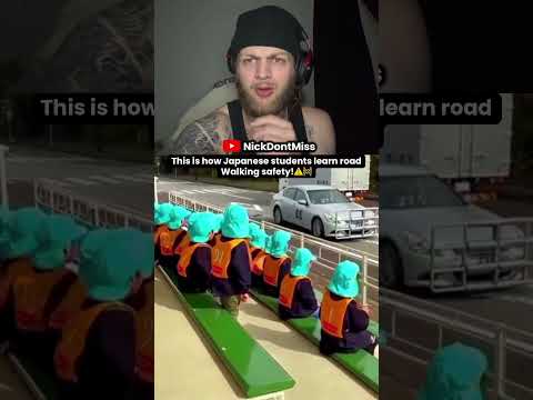 Japan's Unusual Way to Teach Road Safety!! #japan #education #shorts