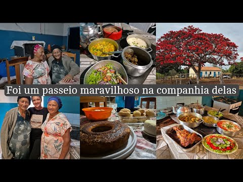 Fomos visitar minha mãe | muitas delícias de mãe | vó Be fez frango caipira pra nós