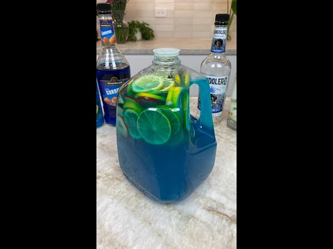Blue Margarita by the Gallon 🍹 #shorts
