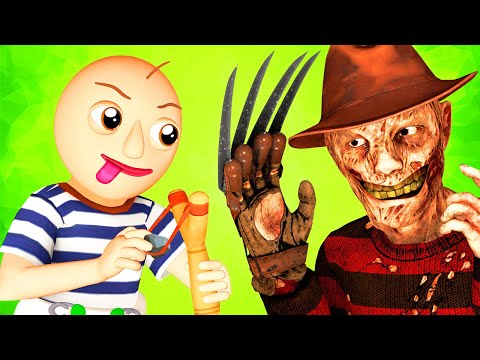 Ребенок Балди 3: Фредди Крюгер (Ной Балдик Baldi's Basics 3D Анимация)