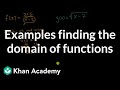 Understanding Domains of Functions