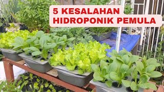 5 Kesalahan Pemula Saat Menanam Hidroponik 