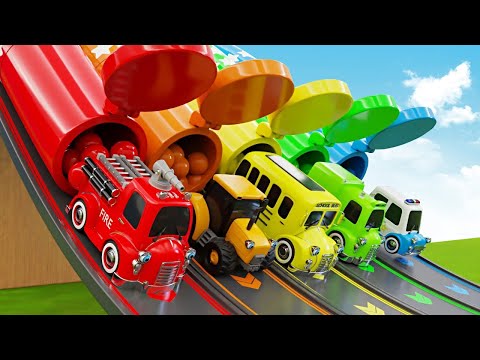 🔤ABC Song,🐑 Baa Baa Black Sheep, Finger Family - Dump Truck, School Bus, Crane Truck| Nursery Rhymes