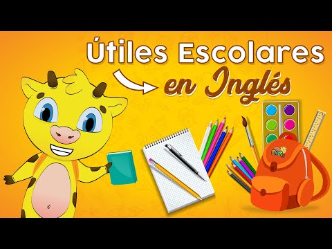 Útiles Escolares en Inglés | Inglês Para Niños