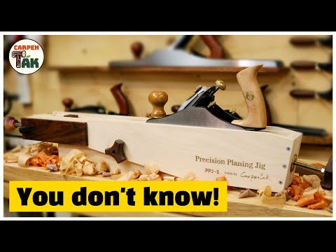 ⚡Craftsman's hidden secret / Ultra-precise thickness planning jig that works perfectly / WOODWORKING