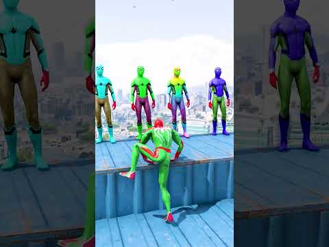 GTA 5 Epic Water Ragdolls | Spider-Man Jumps / Fails ep1436. #shorts