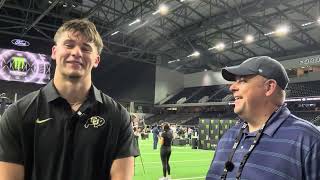 1-on-1 with Colorado Buffs tight end Zach Atkins at Big 12 media day