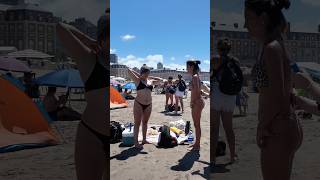 🇦🇷 Mar del Plata Beach Clear Water Is Unreal Today
