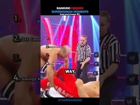 Ranking Cesaro Superhuman Moments