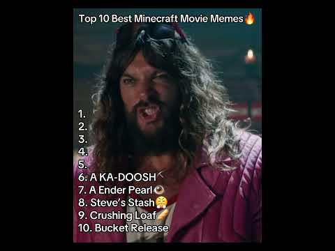 Top 10 Best Minecraft Movie Memes Ranked🔥 #minecraftmovie #minecraft #shorts