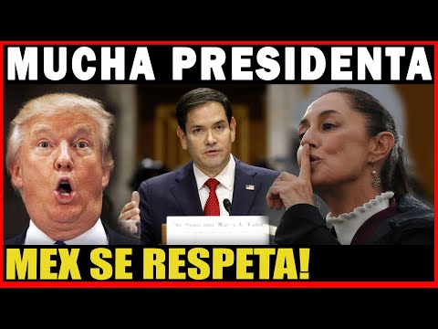 SE LE CUADRA A LA PRESIDENTA! EU LE BAJA 3 RAYITAS Y PIDE DIALOGO CON MEXICO